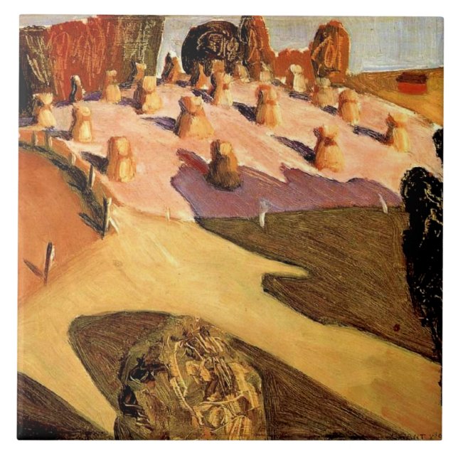 Carreau Grant Wood - Iowa View, art (Devant)