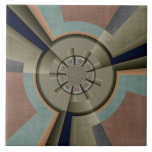 Carreau Graphique d'art fractal de l'harmonie des couleurs