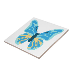 Carreau Graphique de couleurs personnalisées Papillon