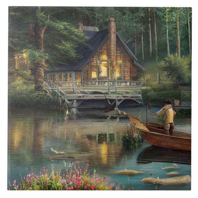 Carreau Graphique de pêche (Devant)