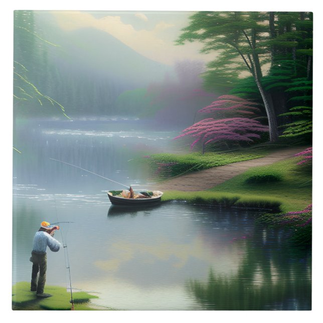 Carreau Graphique de pêche (Devant)