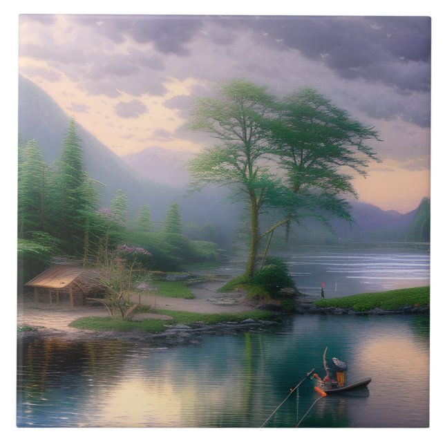 Carreau Graphique de pêche (Devant)