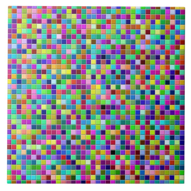 Carreau Gras moderne Imprimer plus de couleur (Devant)