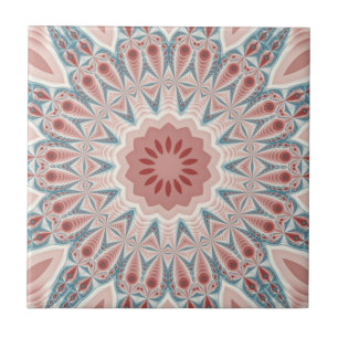 Carreau Grattez moderne Kaleidoscope Mandala art fractal