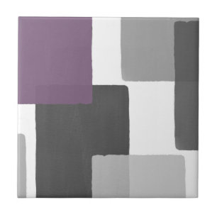 Carreau Gray Purple White Geometric Modern