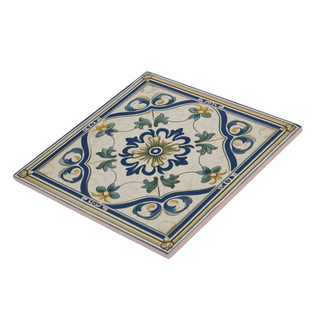 Carreau Grèce traditionnelle Blue Art 7 (Côté)