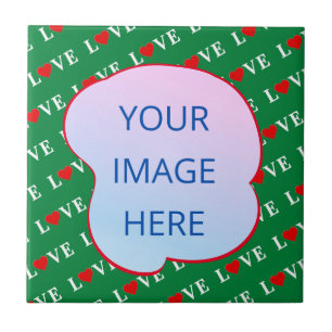 Carreau Green LOVE Heart