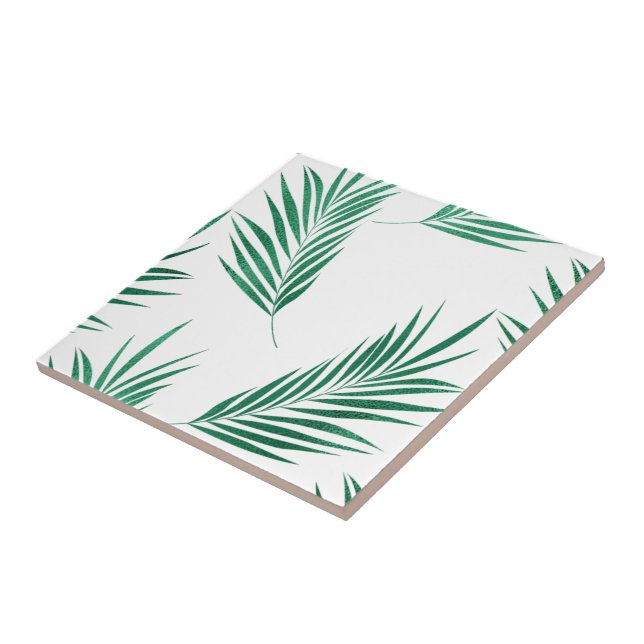 Carreau Green Palm Floral (Côté)