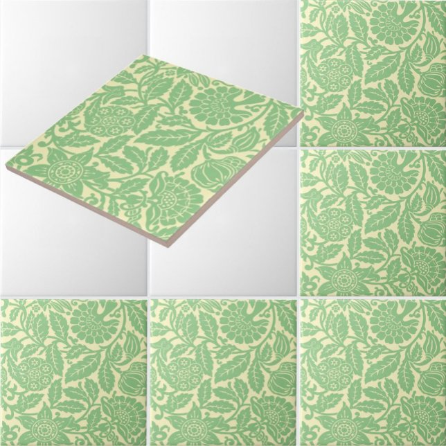 Carreau Grenade victorienne et Motif Floral Chintz (Créateur téléchargé)