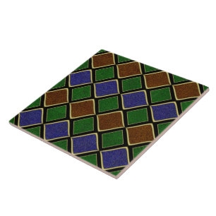 Carreau Grille Diamant Arlequin : Harmonie Texturée