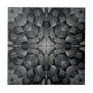 Carreau Gris 4 étoiles géométrique mosaïque de pierre 