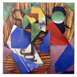 Carreau Gris - Bouteille de rhum et journal