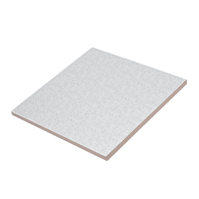 Carreau Gris Clair Floral Géométrique | Motif Été Moderne (Côté)
