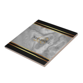 Carreau Gris Noir Gris Or Sripes Minimale Carrelage Cérami