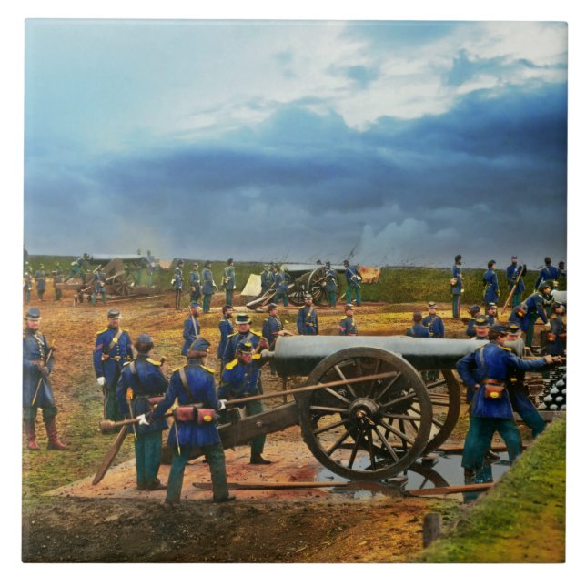 Carreau Guerre civile - Unité d'artillerie lourde 1861 (Devant)