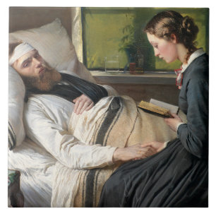 Carreau Guerrier blessé (par Elisabeth Jerichau-Baumann)