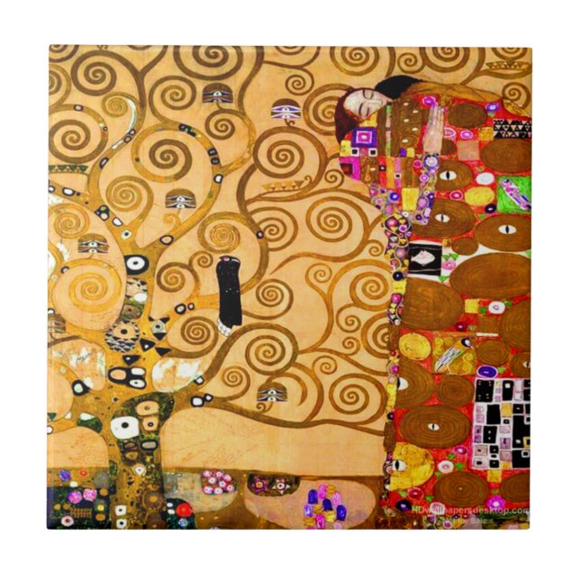 Carreau Gustav Klimt Arbre de vie (Devant)