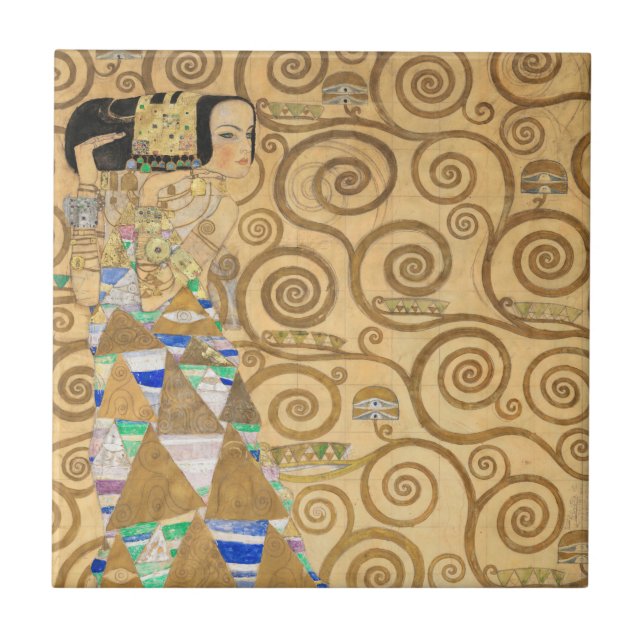 Carreau Gustav Klimt - Attente, Stoclet Frieze (Devant)