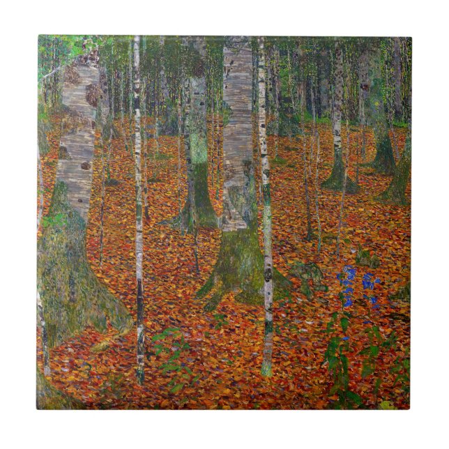Carreau Gustav Klimt - Bois de bouleau (Devant)