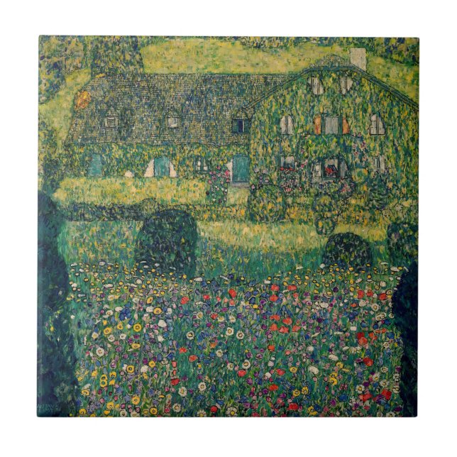 Carreau Gustav Klimt - Maison de campagne de l'Attersee (Devant)