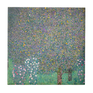 Carreau Gustav Klimt - Rosiers sous les arbres