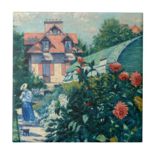 Carreau Gustave Caillebotte - Dahlias, Jardin