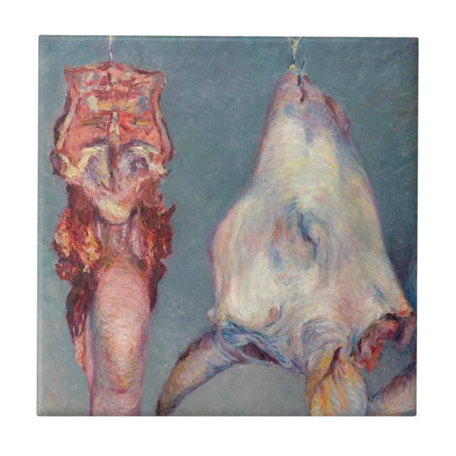 Carreau Gustave Caillebotte - Tête de veau et langue d'ox (Devant)
