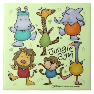 Carreau Gymnase Jungle Exercice Animaux