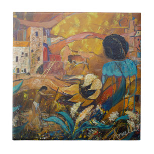 Carreau Habitants de falaise