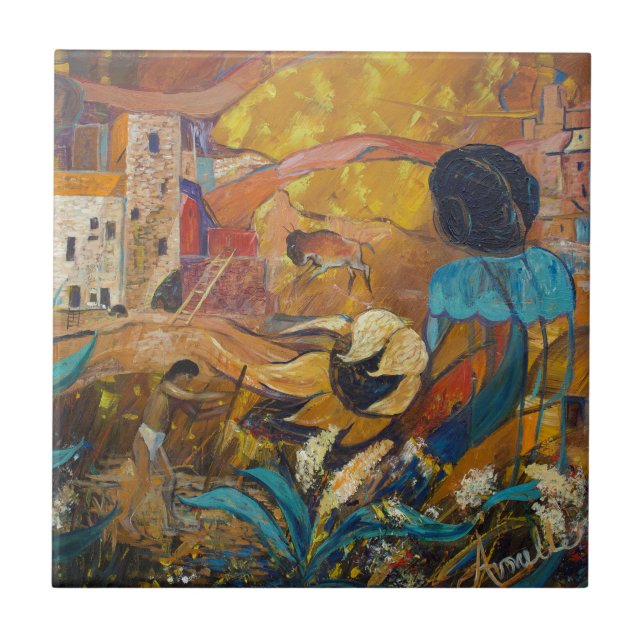 Carreau Habitants de falaise (Devant)