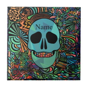 Carreau Halloween Hippie Skull Thunder_cove