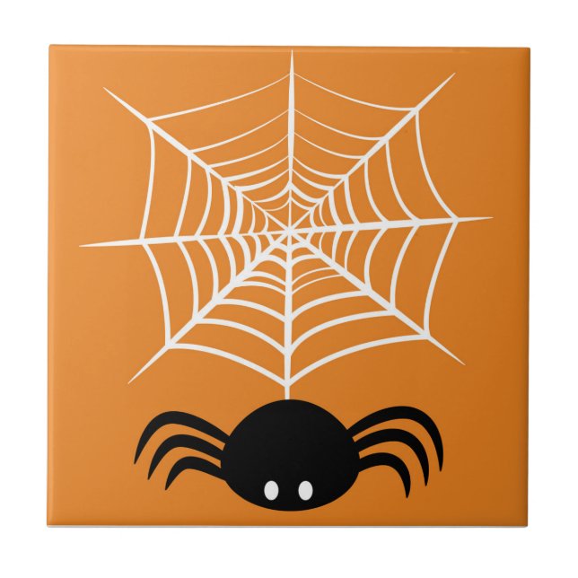 Carreau Halloween Spider Web (Devant)