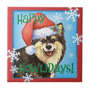 Carreau Happy Howliday Lapphund finlandais