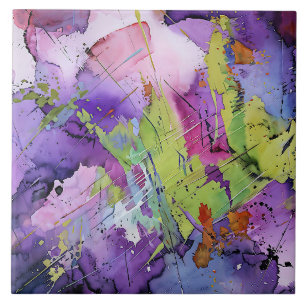 Carreau "Harmonie chaotique" Art Abstrait contemporain