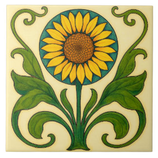 Carreau Harmonie Sunburst : Tournesol Nouveau
