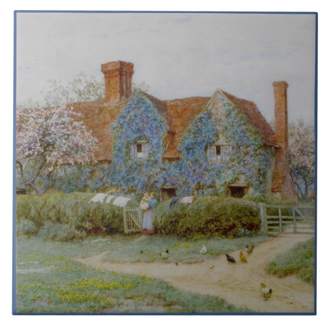 Carreau Helen Allingham Buckinghamshire House à Penn Str (Devant)