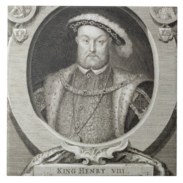 Carreau Henry VIII (1491-1547), après une peinture dans le (Devant)