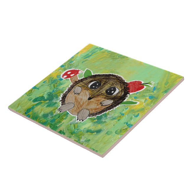 Carreau Hérisson mignon (Côté)