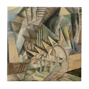 Carreau Heure de pointe, New York par Max Weber, Cubisme V