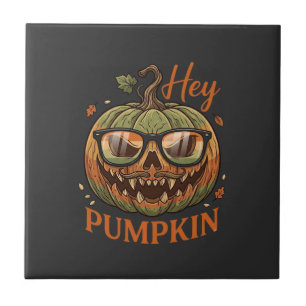Carreau Hey Citrouille Halloween Lanterne Jack Lunettes Mo