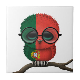 Carreau Hibou portugais ringard personnalisable de bébé