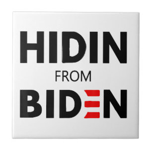 Carreau HIDEN DE BIDEN drôle mème politique Joe Campagne