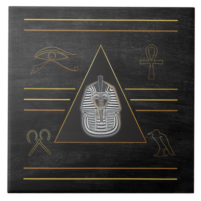 Carreau Hiéroglyphes du pharaon égyptien (Devant)