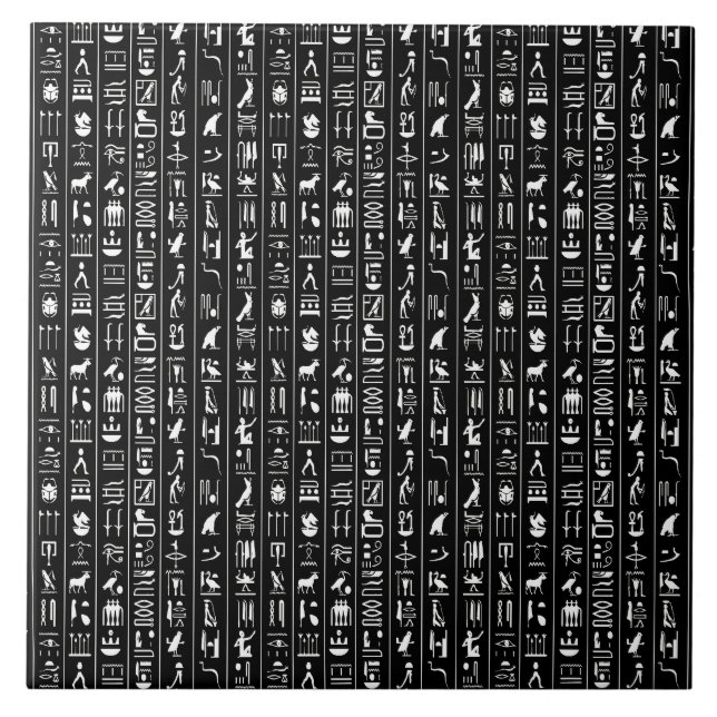 Carreau Hiéroglyphes Égyptiens En Carrelage En Céramique B (Devant)