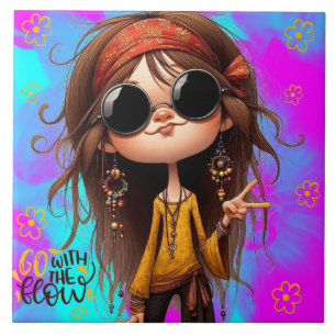 Carreau Hippie Quirky Girl Flow Carrelage céramique