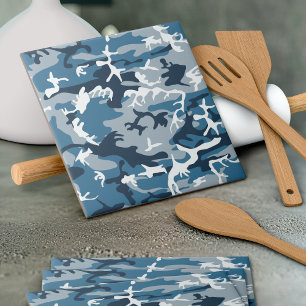 Carreau Hiver Camouflage bleu neige, Militaire, Armée