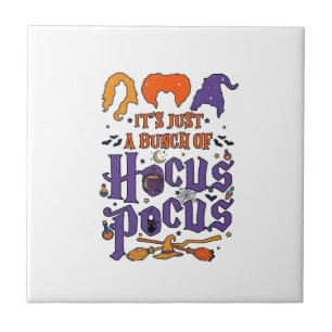 Carreau Hocus Pocus Halloween Sorcières Chaudron Balai Cha