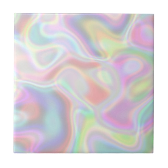Carreau Holographique Pastel Multicolore (Devant)