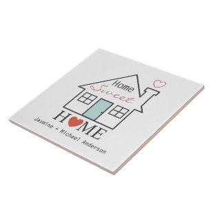 Carreau Home Sweet Home personnalisée
