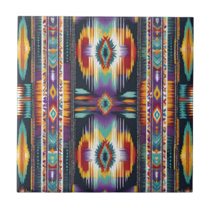 Carreau Hommage Abstrait des Amérindiens S4